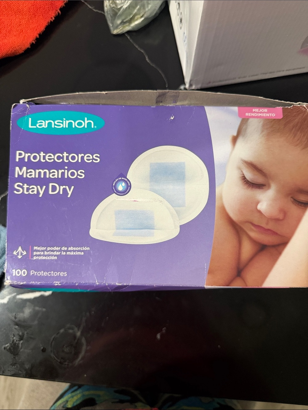 Lansinoh Stay Dry Nursing Pads – Purple & White Packaging